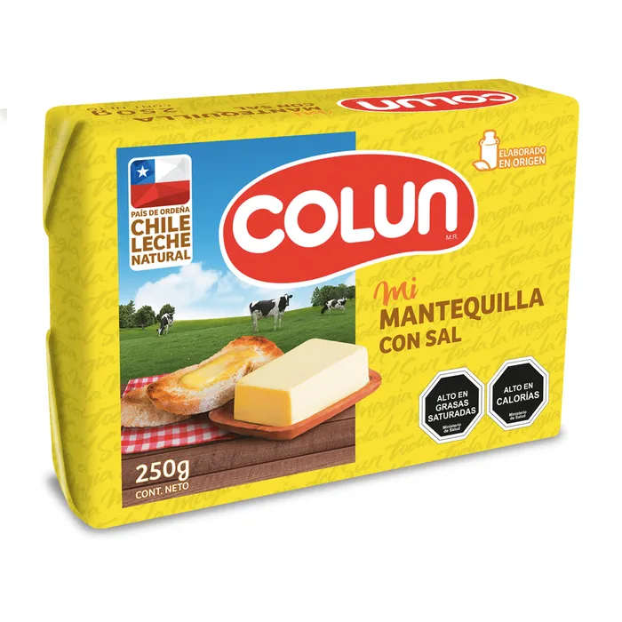 Mantequilla Con Sal Colun 250g