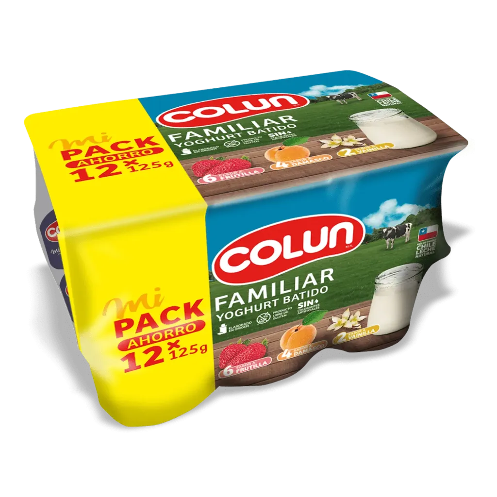 Yoghurt Batido Pack Colun 12UN