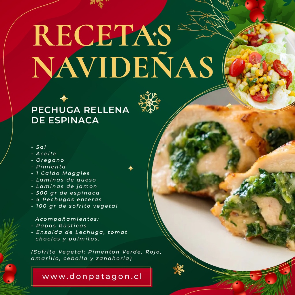 Pechuga Rellena de Espinaca