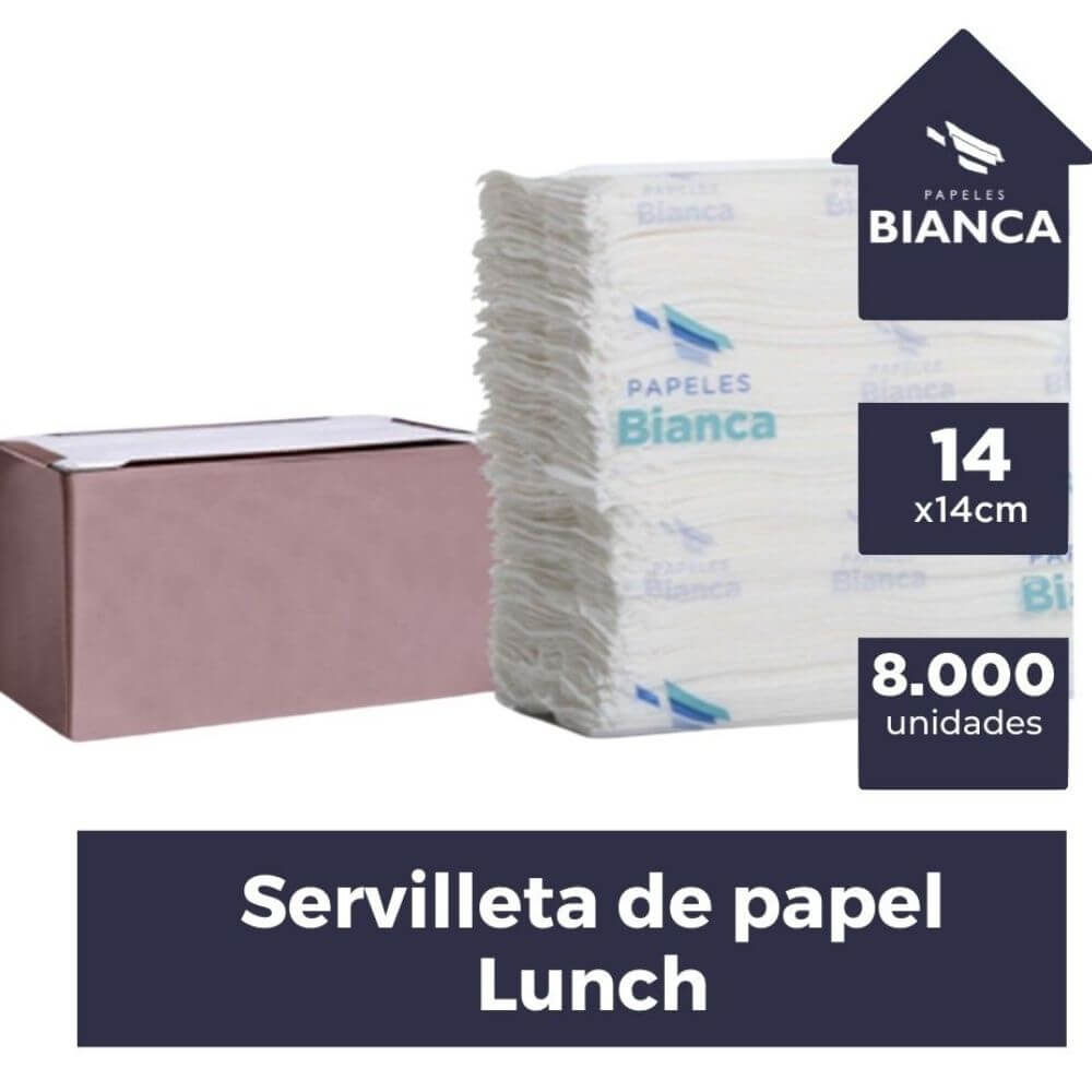 Servilleta Lunch Bianca 20 X 500 Hojas