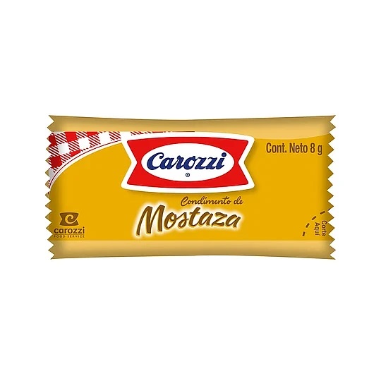 Mostaza Carozzi Sachet 500 X 8g